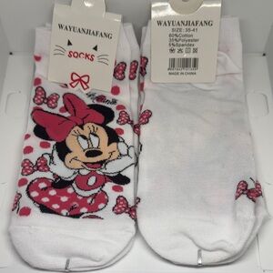 White Minnie Socks
